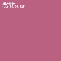 #BA6080 - Turkish Rose Color Image