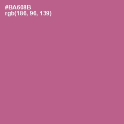 #BA608B - Turkish Rose Color Image