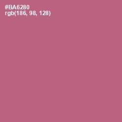 #BA6280 - Turkish Rose Color Image