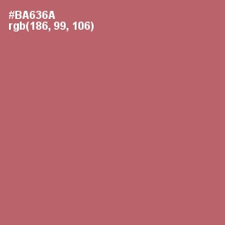#BA636A - Coral Tree Color Image