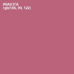 #BA637A - Coral Tree Color Image