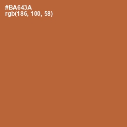#BA643A - Copper Color Image