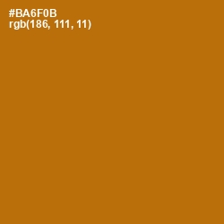 #BA6F0B - Mai Tai Color Image