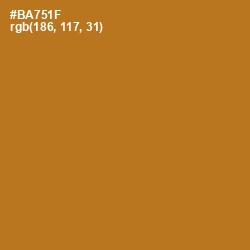 #BA751F - Bourbon Color Image