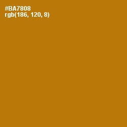 #BA7808 - Pirate Gold Color Image