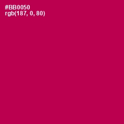 #BB0050 - Jazzberry Jam Color Image