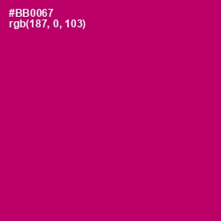 #BB0067 - Lipstick Color Image