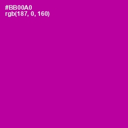 #BB00A0 - Violet Eggplant Color Image