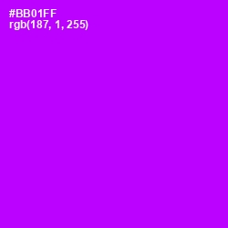 #BB01FF - Electric Violet Color Image