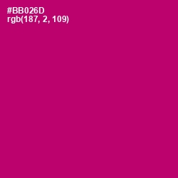 #BB026D - Lipstick Color Image