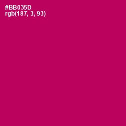 #BB035D - Jazzberry Jam Color Image