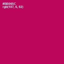 #BB065C - Jazzberry Jam Color Image