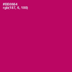 #BB0664 - Lipstick Color Image
