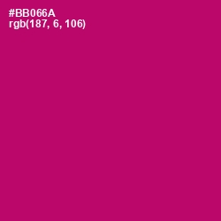 #BB066A - Lipstick Color Image