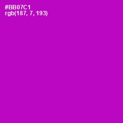 #BB07C1 - Electric Violet Color Image