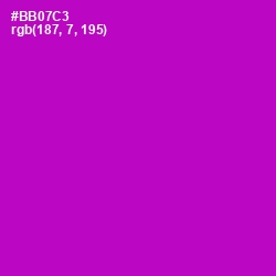 #BB07C3 - Electric Violet Color Image