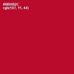 #BB0B2C - Shiraz Color Image