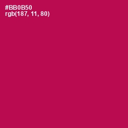 #BB0B50 - Jazzberry Jam Color Image