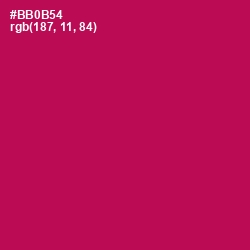 #BB0B54 - Jazzberry Jam Color Image