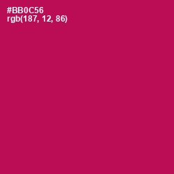 #BB0C56 - Jazzberry Jam Color Image