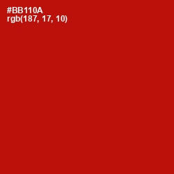 #BB110A - Milano Red Color Image