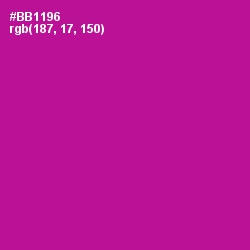 #BB1196 - Violet Eggplant Color Image