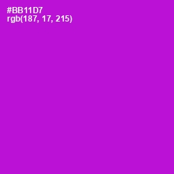 #BB11D7 - Electric Violet Color Image