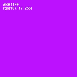 #BB11FF - Electric Violet Color Image