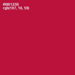 #BB123B - Shiraz Color Image