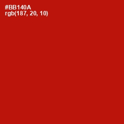 #BB140A - Milano Red Color Image