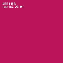 #BB145B - Jazzberry Jam Color Image