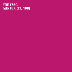 #BB176C - Lipstick Color Image