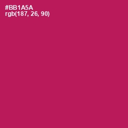 #BB1A5A - Jazzberry Jam Color Image