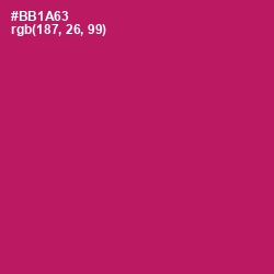 #BB1A63 - Lipstick Color Image