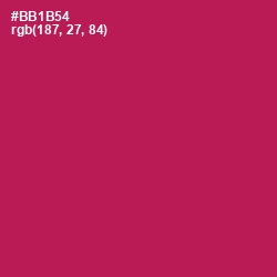 #BB1B54 - Jazzberry Jam Color Image