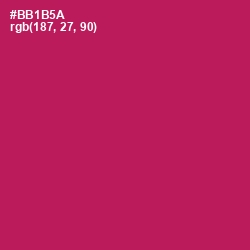 #BB1B5A - Jazzberry Jam Color Image