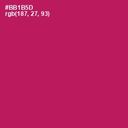 #BB1B5D - Jazzberry Jam Color Image