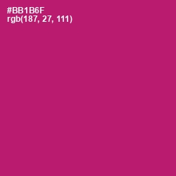 #BB1B6F - Lipstick Color Image