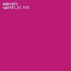 #BB1B75 - Lipstick Color Image