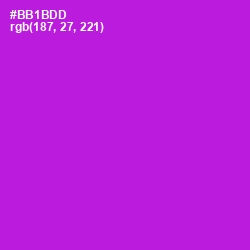 #BB1BDD - Electric Violet Color Image