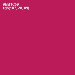 #BB1C59 - Jazzberry Jam Color Image