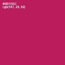 #BB1D5C - Jazzberry Jam Color Image