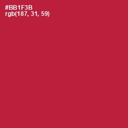 #BB1F3B - Shiraz Color Image