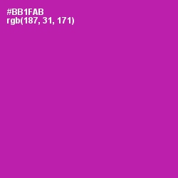 #BB1FAB - Violet Eggplant Color Image