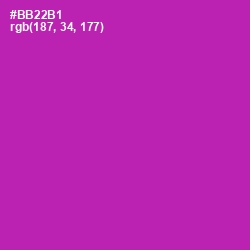 #BB22B1 - Violet Eggplant Color Image