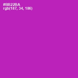 #BB22BA - Violet Eggplant Color Image