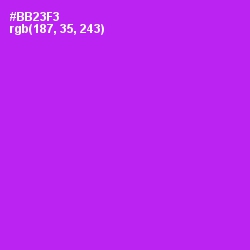 #BB23F3 - Electric Violet Color Image