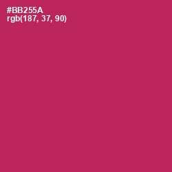 #BB255A - Night Shadz Color Image