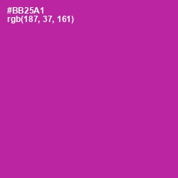 #BB25A1 - Medium Red Violet Color Image