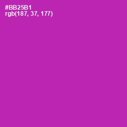 #BB25B1 - Violet Eggplant Color Image